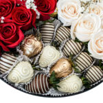 Tambor dividido de 2 partes de rosas, 1 de fresas y 1 de ferreros - Image 3