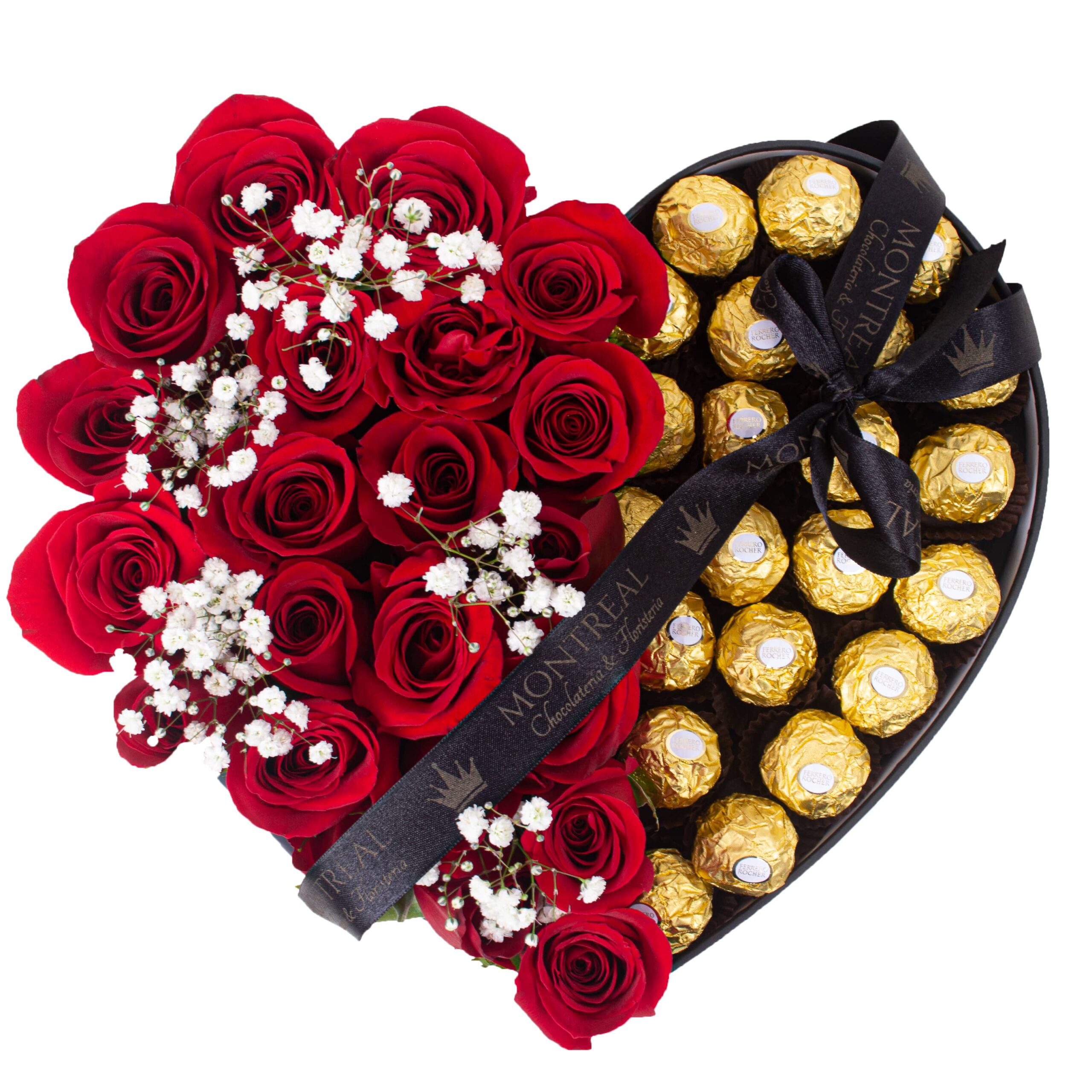 DSC_0852 JPG Corazón mitad rosas y mitad ferreros - Image 1