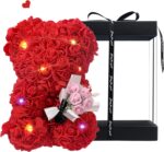 Oso de foami 25cm Rojo con luces led