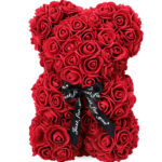 Oso de  25cm Rojo Vino